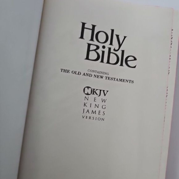 Holy Bible New King James Version Thomas Nelson 1982 / Words of Christ In Red - Picture 7 of 9